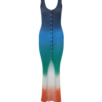 Abito a costine sfumato