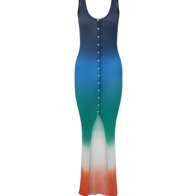 Abito a costine sfumato