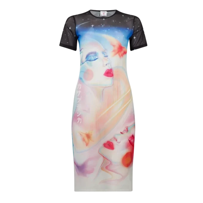 Abito a pantaloncini in rete Galactic Connection