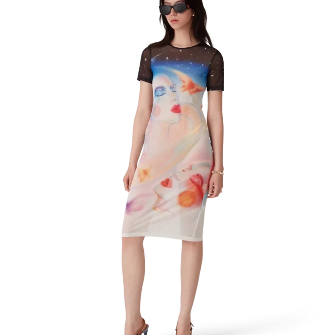 Abito a pantaloncini in rete Galactic Connection