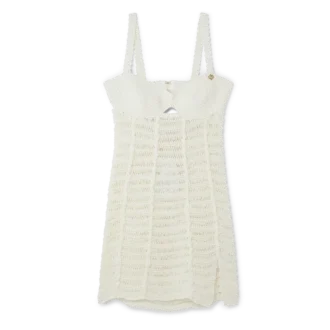 Abito bustier all’uncinetto