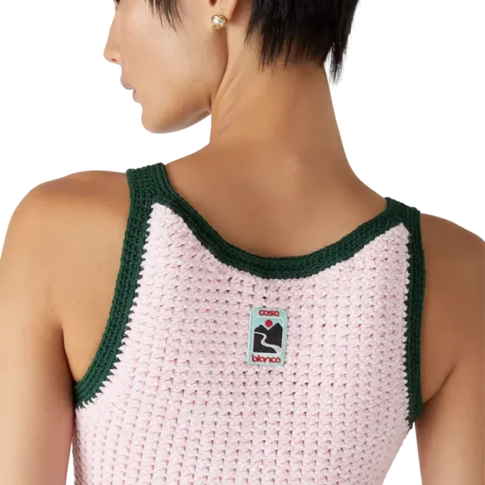 Abito canotta in cotone Mouline