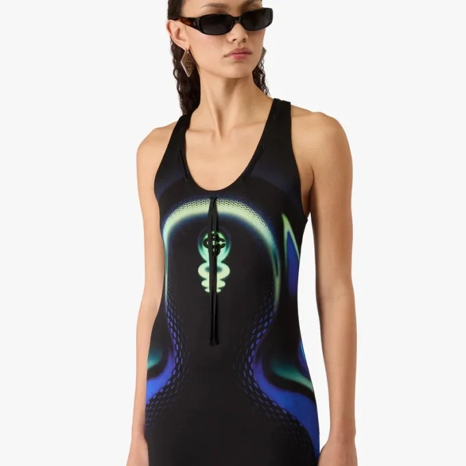 Abito lungo aderente Sporchid