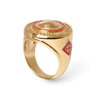 Anello con medaglione sportivo