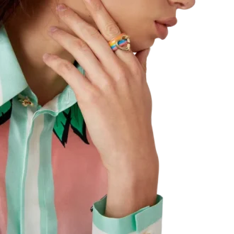 Anello Rainbow Heart