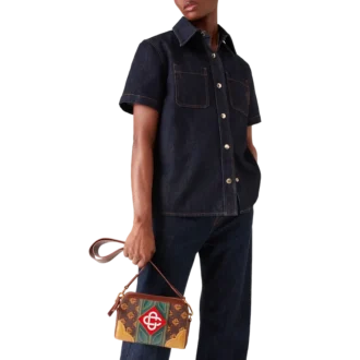 Borsa a tracolla Monogram marrone