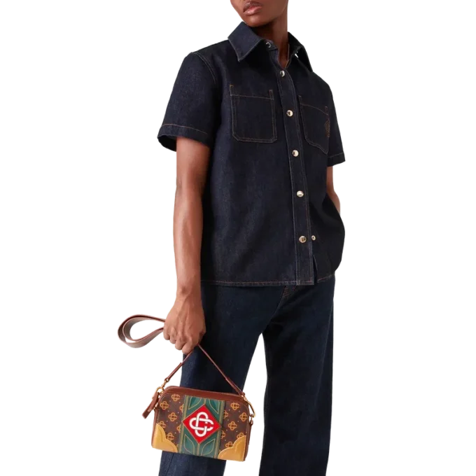 Borsa a tracolla Monogram marrone