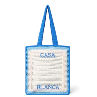 Borsa all’uncinetto a righe