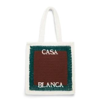 Borsa all’uncinetto a righe