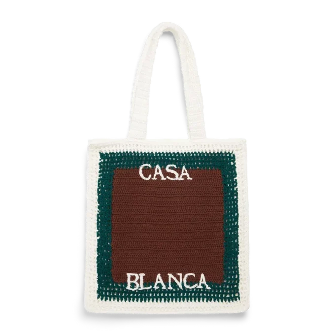 Borsa all’uncinetto a righe Borsa all’uncinetto a righe