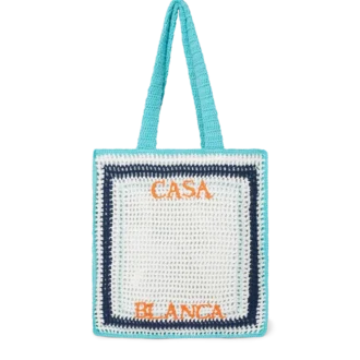 Borsa all’uncinetto a righe