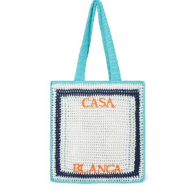 Borsa all’uncinetto a righe Borsa all’uncinetto a righe