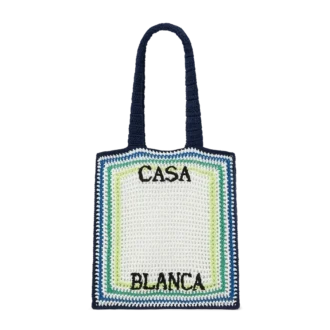 Borsa all’uncinetto a righe