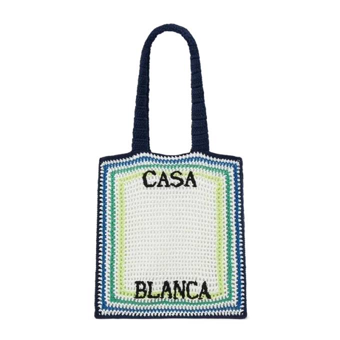 Borsa all’uncinetto a righe Borsa all’uncinetto a righe