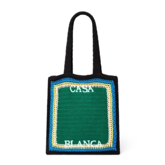 Borsa all’uncinetto a righe