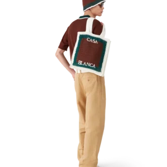 Borsa all’uncinetto a righe