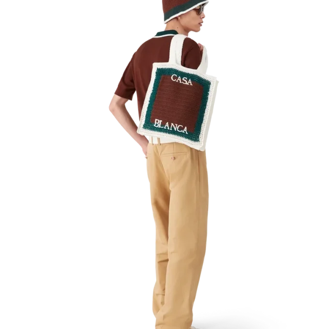 Borsa all’uncinetto a righe Borsa all’uncinetto a righe