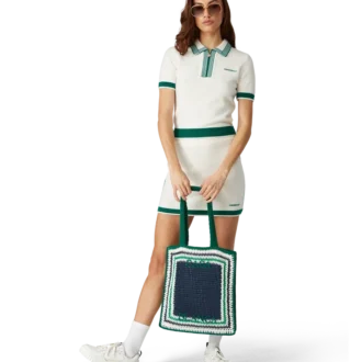 Borsa all’uncinetto a righe