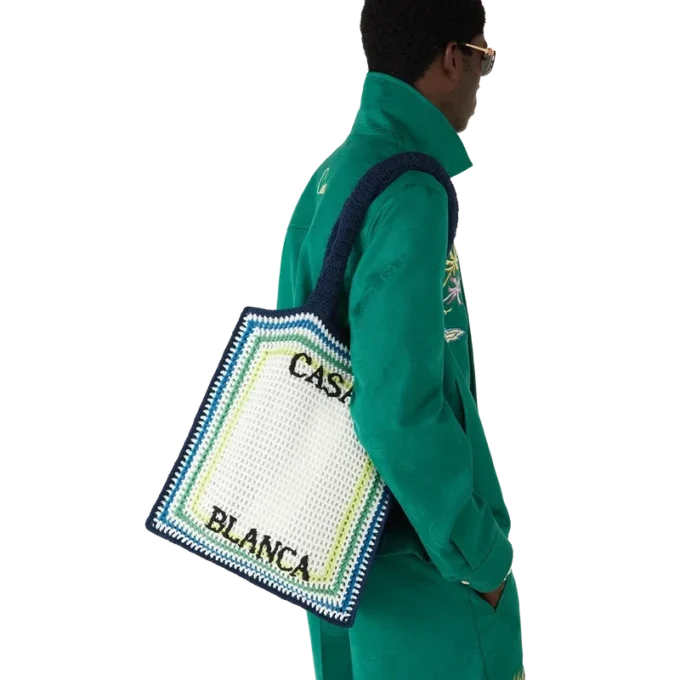 Borsa all’uncinetto a righe Borsa all’uncinetto a righe