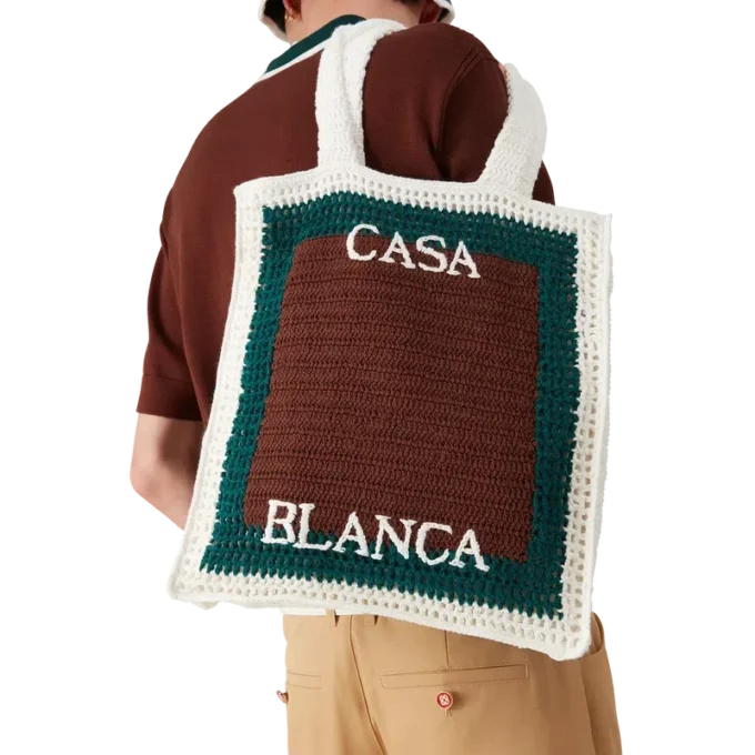 Borsa all’uncinetto a righe Borsa all’uncinetto a righe