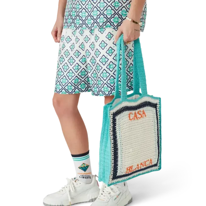 Borsa all’uncinetto a righe Borsa all’uncinetto a righe