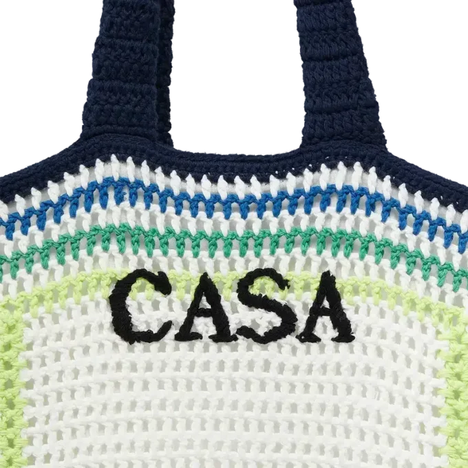 Borsa all’uncinetto a righe Borsa all’uncinetto a righe