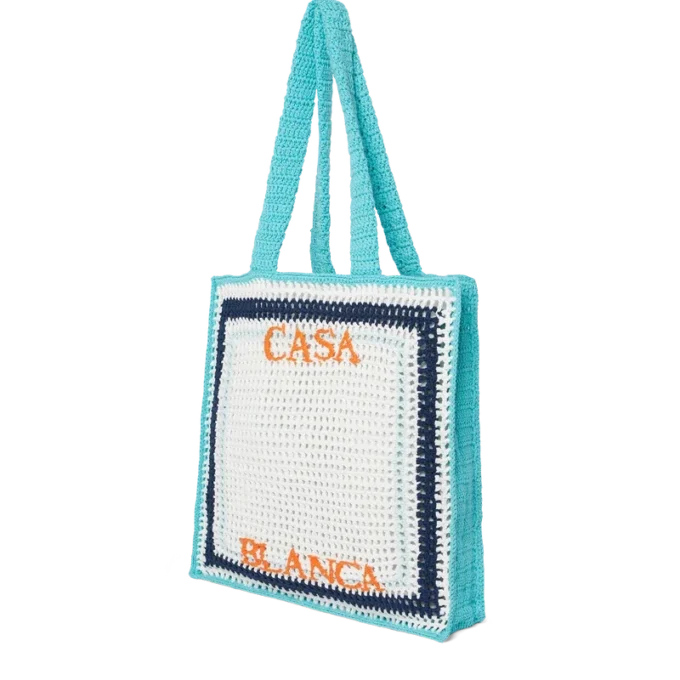 Borsa all’uncinetto a righe Borsa all’uncinetto a righe