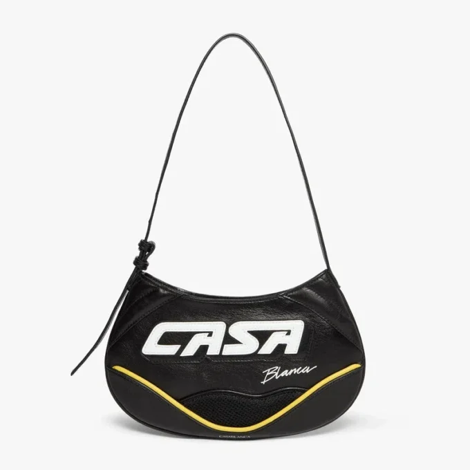 Borsa da motociclista slim nera