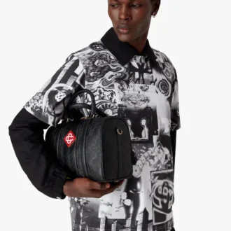 Borsa da weekend Mini Monogram nera