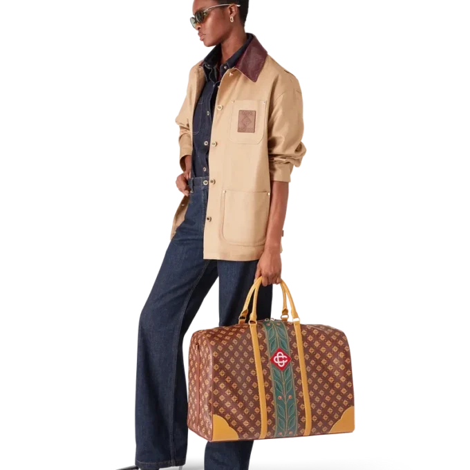 Borsa da weekend Monogram marrone