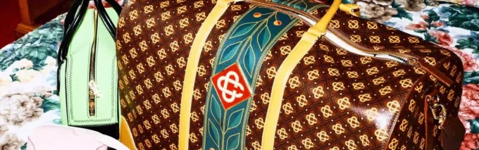 Borsa da weekend Monogram marrone