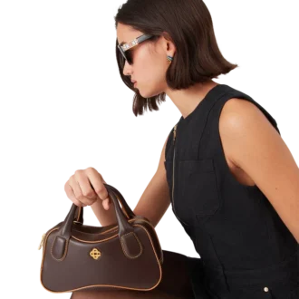 Borsa Micro Bowling Marrone