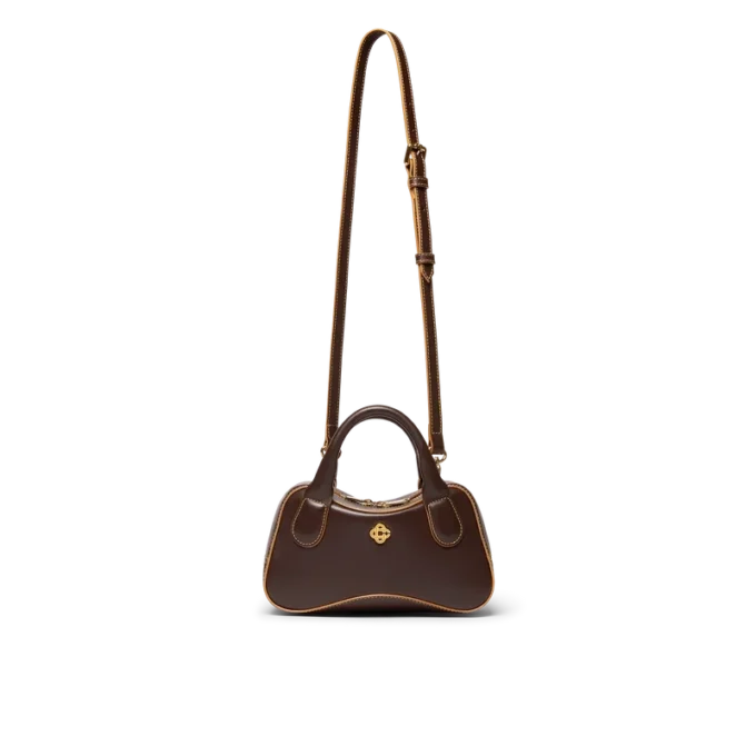 Borsa Micro Bowling Marrone