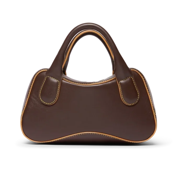 Borsa Micro Bowling Marrone