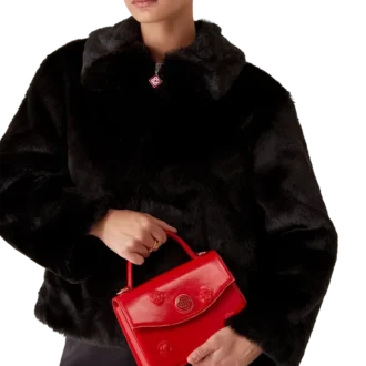 Borsa Mini Jeanne con emblemi rossi