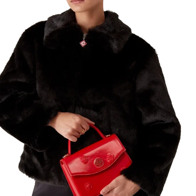 Borsa Mini Jeanne con emblemi rossi