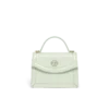 Borsa Mini Jeanne con monogramma Mint in rilievo