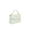 Borsa Mini Jeanne con monogramma Mint in rilievo