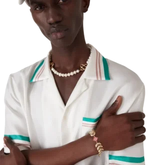 Bracciale con foglia d’alloro in oro Bracciale con foglia d’alloro in oro