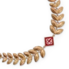 Bracciale con foglia d’alloro in oro