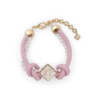 Bracciale con perle annodate rosa Bracciale con perle annodate rosa