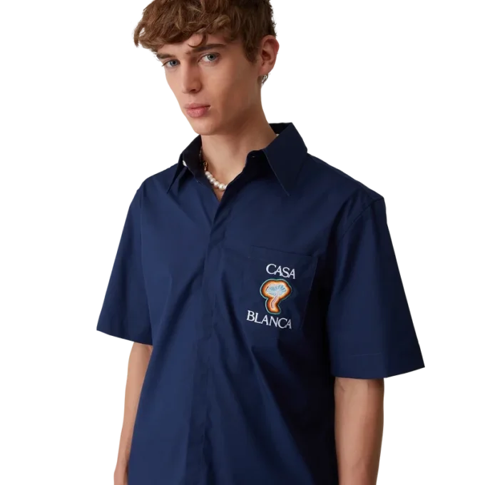 Camicia a maniche corte Rainbow Mushroom in pantaloncini