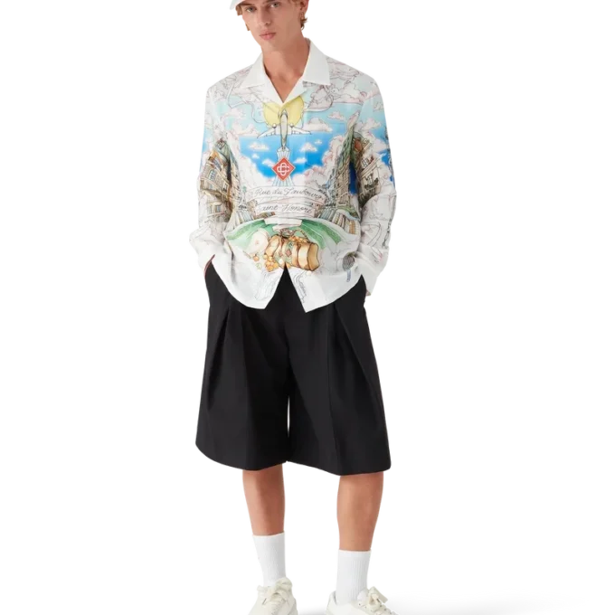 Camicia a maniche lunghe del negozio di Parigi