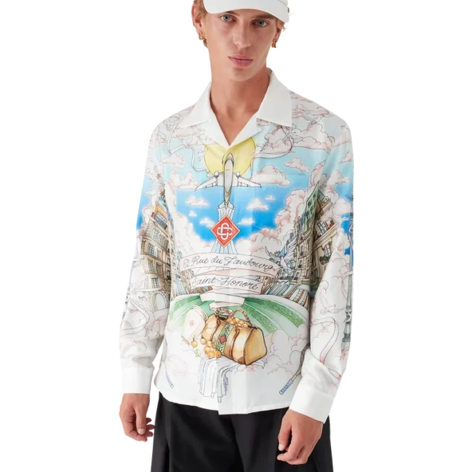 Camicia a maniche lunghe del negozio di Parigi