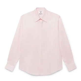Camicia a maniche lunghe in cotone con monogramma