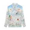 Camicia a maniche lunghe in twill di seta L’hiver Fleuri Camicia a maniche lunghe in twill di seta L’hiver Fleuri