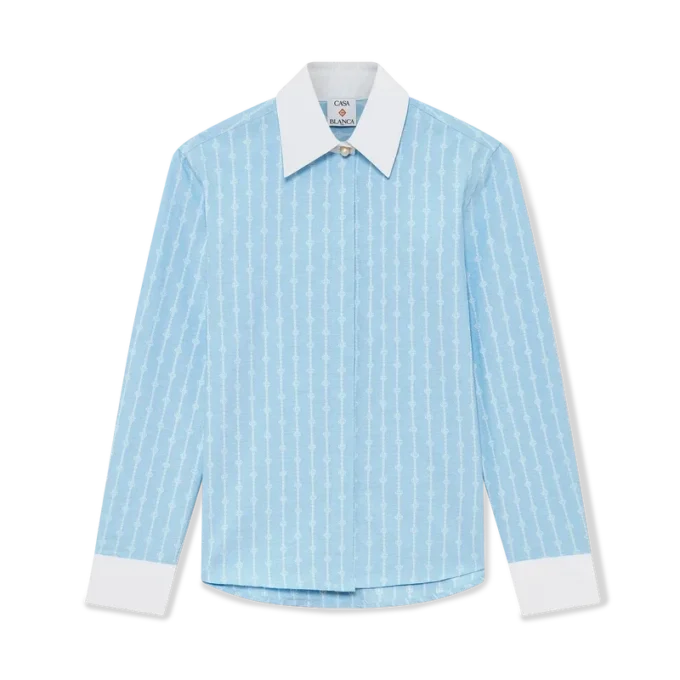 Camicia a maniche lunghe Laurel gessata