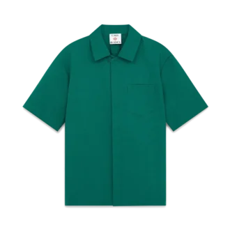 Camicia a pantaloncini in cotone jacquard con monogramma