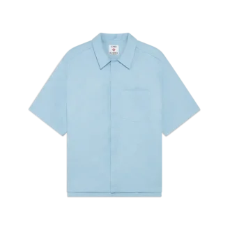 Camicia a pantaloncini Monogram azzurra