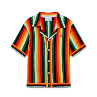 Camicia a righe in spugna